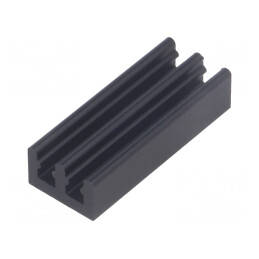 Radiator Aluminiu Negru 25x10x6mm 26K/W | Electronic-mag.ro | Componente Electronice