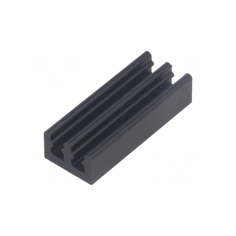 Radiator Aluminiu Negru 25x10x6mm 26K/W | Electronic-mag.ro | Componente Electronice