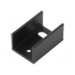 Radiator extrudat negru TO220 25x17x13mm 24K/W | Electronic-mag.ro | Componente Electronice