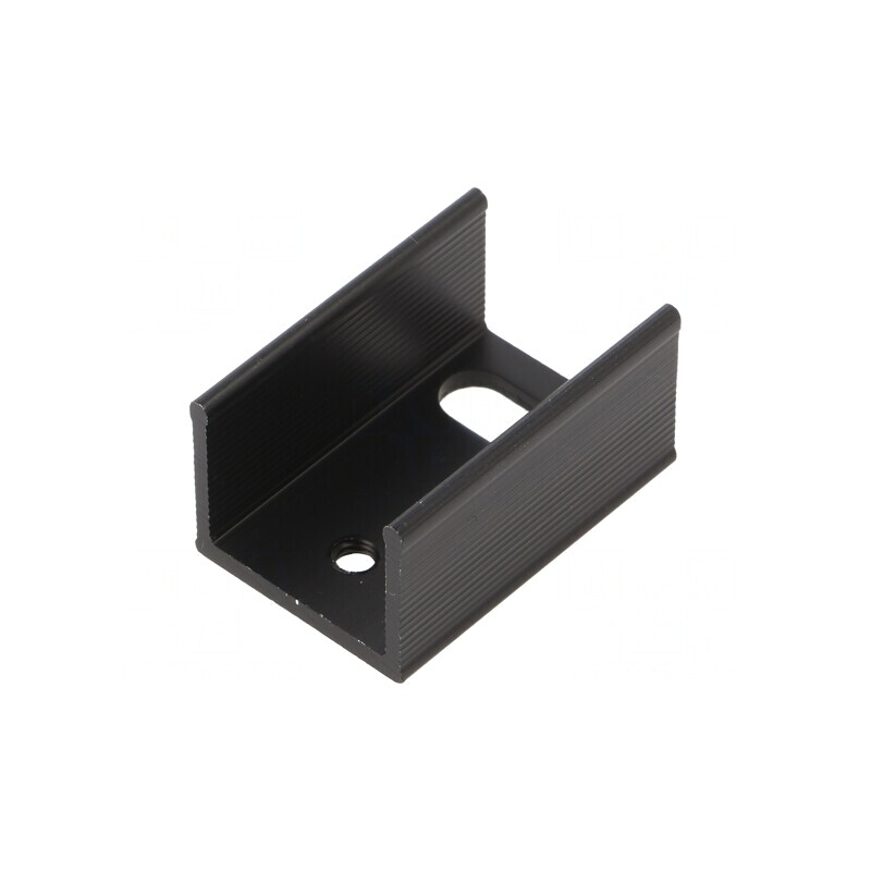 Radiator extrudat negru TO220 25x17x13mm 24K/W | Electronic-mag.ro | Componente Electronice