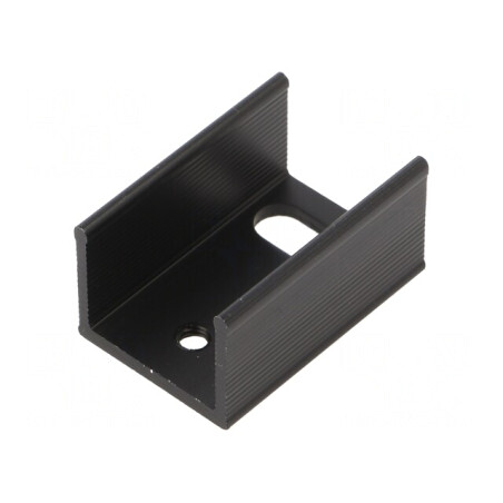 Radiator extrudat negru TO220 25x17x13mm 24K/W | Electronic-mag.ro | Componente Electronice