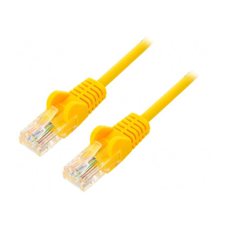 Patch Cord U/UTP Cat6 Galben 0.25m | Electronic-mag.ro | Componente Electronice