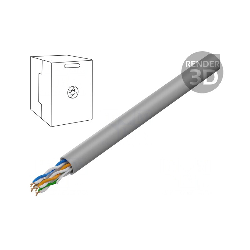 Cablu Ethernet UTP Cat6 305m Gri | Electronic-mag.ro | Componente Electronice Cablu Ethernet UTP Cat6 305m Gri | Electronic-mag.ro | Componente Electronice