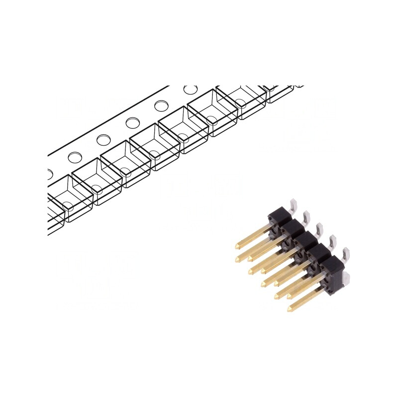 Conector Pini BERGSTIK 10 Pini 2.54mm Vertical | Electronic-mag.ro | Componente Electronice