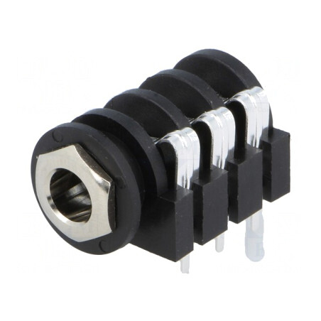 Soclu Jack 6,3mm Stereo cu Întrerupător Dublu | Electronic-mag.ro | Componente Electronice
