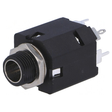 Soclu Jack 6.3mm Stereo cu Întrerupător Dublu | Electronic-mag.ro | Componente Electronice
