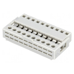 Mufă IDC Mamă 10 PIN 2,54mm Cositorit | Electronic-mag.ro | Componente Electronice