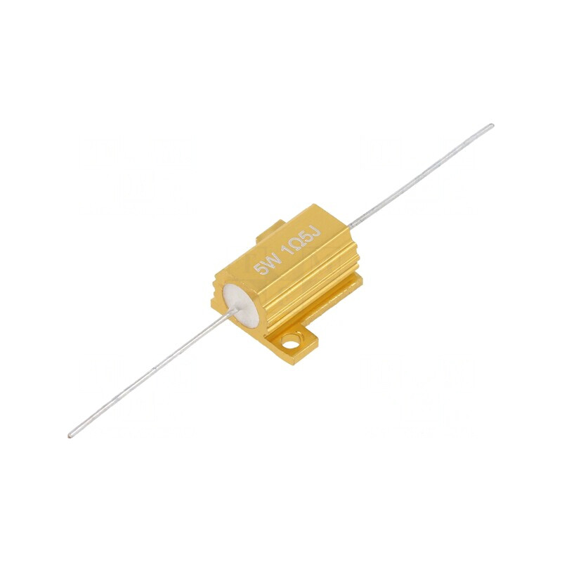 Rezistor Bobinat cu Radiator 1,5Ω 5W Axial | Electronic-mag.ro | Componente Electronice