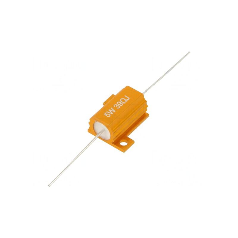 Rezistor Bobinat cu Radiator 39Ω 5W Axial | Electronic-mag.ro | Componente Electronice