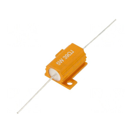 Rezistor Bobinat cu Radiator 39Ω 5W Axial | Electronic-mag.ro | Componente Electronice
