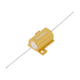 Rezistor Bobinat cu Radiator 68Ω 5W ±5% Axial | Electronic-mag.ro | Componente Electronice