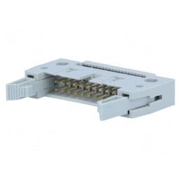 Mufă IDC tată 20 pini cu ejector pentru cablu-bandă 1,27mm | Electronic-mag.ro | Componente Electronice