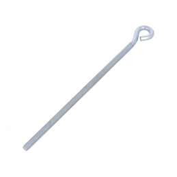 Cârlig inelar oțel zincat 180mm | Electronic-mag.ro | Componente Electronice