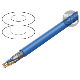 Cablu Ethernet Cat6a S/FTP 500m LSZH Albastru | Electronic-mag.ro | Componente Electronice