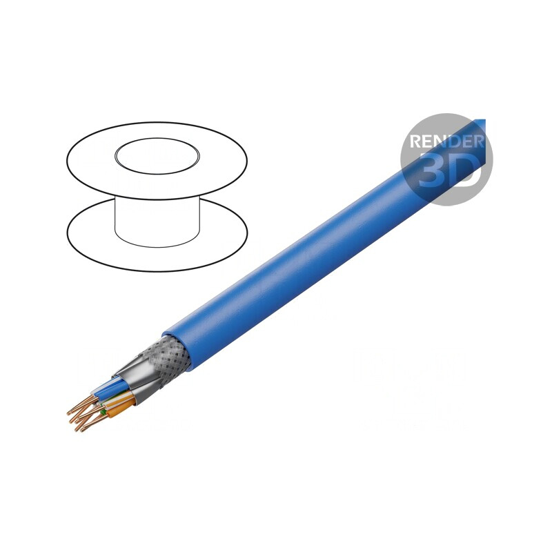 Cablu Ethernet Cat6a S/FTP 500m LSZH Albastru | Electronic-mag.ro | Componente Electronice Cablu Ethernet Cat6a S/FTP 500m LSZH Albastru | Electronic-mag.ro | Componente Electronice