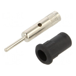 Soclu Banană 4mm Negru Panou | Electronic-mag.ro | Componente Electronice