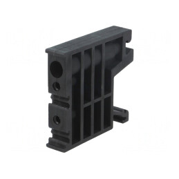 Casetă Neagră Poliamidă 10mm TS35 | Electronic-mag.ro | Componente Electronice
