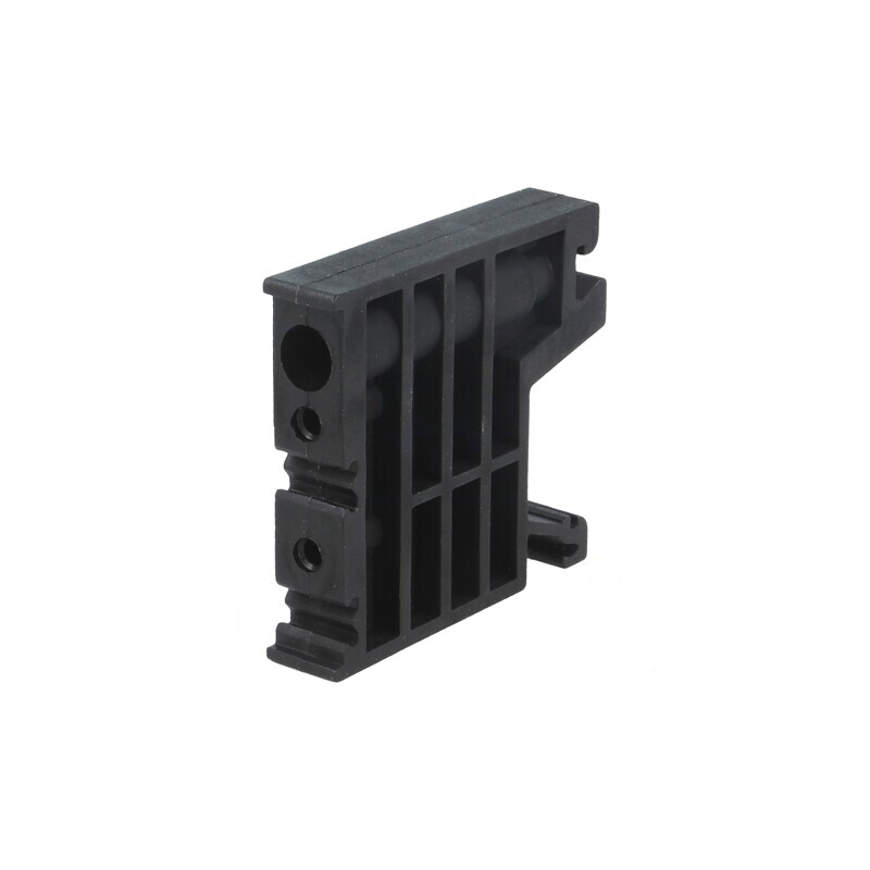 Casetă Neagră Poliamidă 10mm TS35 | Electronic-mag.ro | Componente Electronice