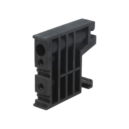 Casetă Neagră Poliamidă 10mm TS35 | Electronic-mag.ro | Componente Electronice