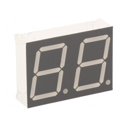 Afișaj LED 7 Segmente 0.8 Inch Roșu | Electronic-mag.ro | Componente Electronice