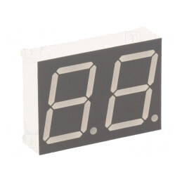 Afişaj LED 7 Segmente 20,32mm 2 Digiti Galben-Verde | Electronic-mag.ro | Componente Electronice