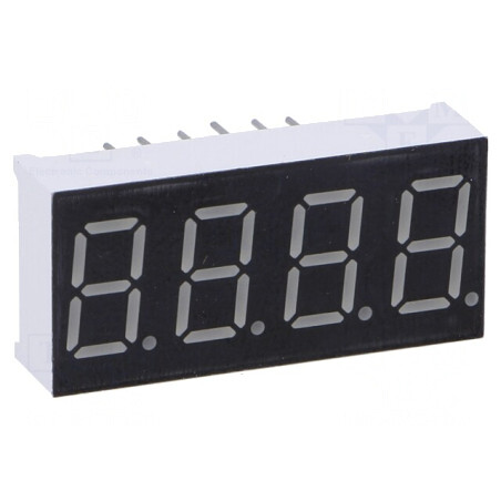 LED cu 7 Segmente 9,2mm 4 Digits Roșu | Electronic-mag.ro | Componente Electronice