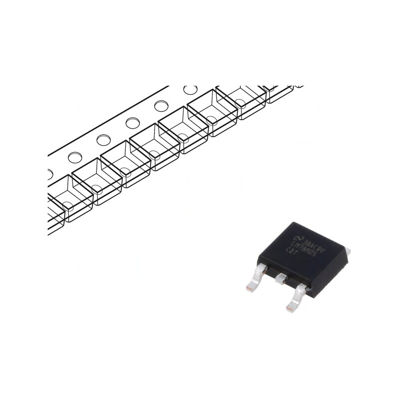 Stabilizator Liniar de Tensiune 5V 0.5A TO252 | Electronic-mag.ro | Componente Electronice