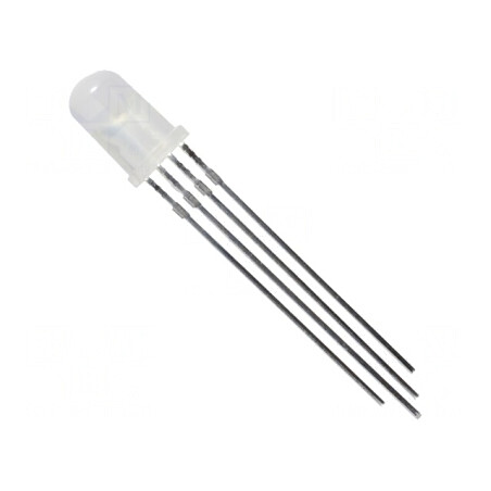 LED RGB 5mm 60° Convex 1,8-2,2V 4 Pini | Electronic-mag.ro | Componente Electronice