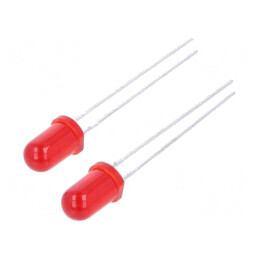 LED Roșu 5mm 0.8mcd 36° 1.7V | Electronic-mag.ro | Componente Electronice