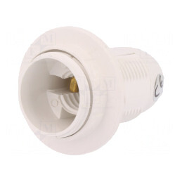 Dulie bec E14 cu flanșă, albă, Ø 28mm, L 57mm | Electronic-mag.ro | Componente Electronice