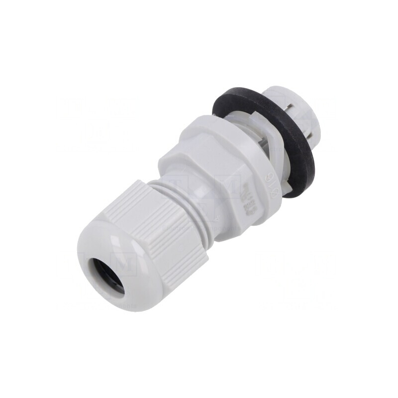 Garnitură de etanșare M16 IP68 poliamidă gri | Electronic-mag.ro | Componente Electronice