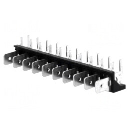 Conector Spadă 6,3mm THT 250V 90° | Electronic-mag.ro | Componente Electronice