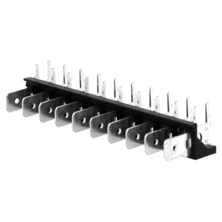 Conector Spadă 6,3mm THT 250V 90° | Electronic-mag.ro | Componente Electronice