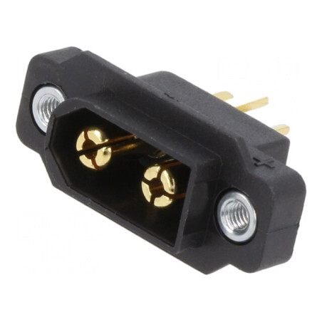 Soclu Alimentare DC XT60 Negru 600V | Electronic-mag.ro | Componente Electronice
