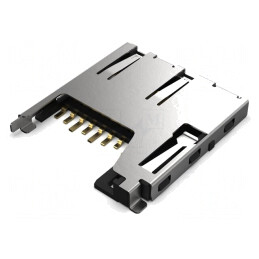 Conector microSD push-push SMT auriu