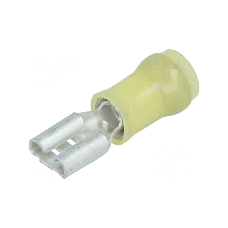 Terminal plat mamă 6,3mm crimpat pe cablu 3,31-5,26mm2 | Electronic-mag.ro | Componente Electronice
