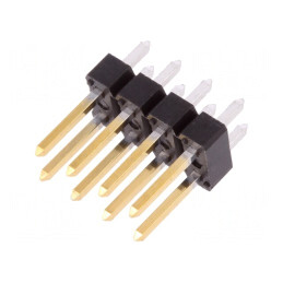 Conector Pini 8P 2.54mm THT Drept BERGSTIK II | Electronic-mag.ro | Componente Electronice