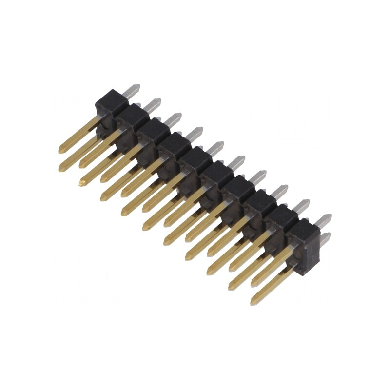 Conector pini 20 pini 2,54mm drept BERGSTIK II | Electronic-mag.ro | Componente Electronice