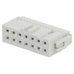 Mufă IDC mamă 14 pini aurită 1,27mm fără cablu | Electronic-mag.ro | Componente Electronice