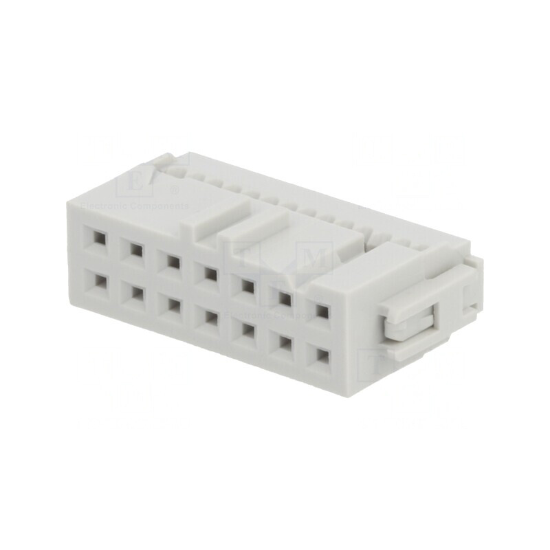 Mufă IDC mamă 14 pini aurită 1,27mm fără cablu | Electronic-mag.ro | Componente Electronice