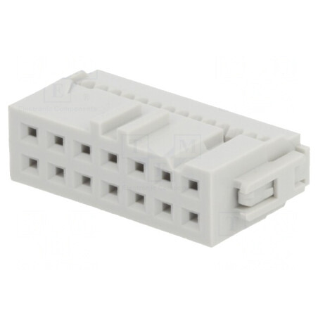 Mufă IDC mamă 14 pini aurită 1,27mm fără cablu | Electronic-mag.ro | Componente Electronice
