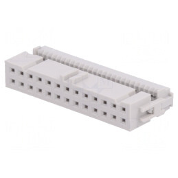 Mufă IDC mamă 26 pini aurit 1,27mm fără presare | Electronic-mag.ro | Componente Electronice
