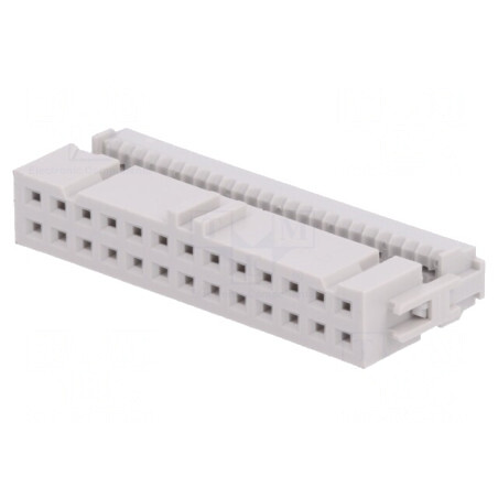 Mufă IDC mamă 26 pini aurit 1,27mm fără presare | Electronic-mag.ro | Componente Electronice