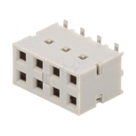 Soclu PCB-PCB 2,54mm 8PIN Aurit Verticale SMT | Electronic-mag.ro | Componente Electronice