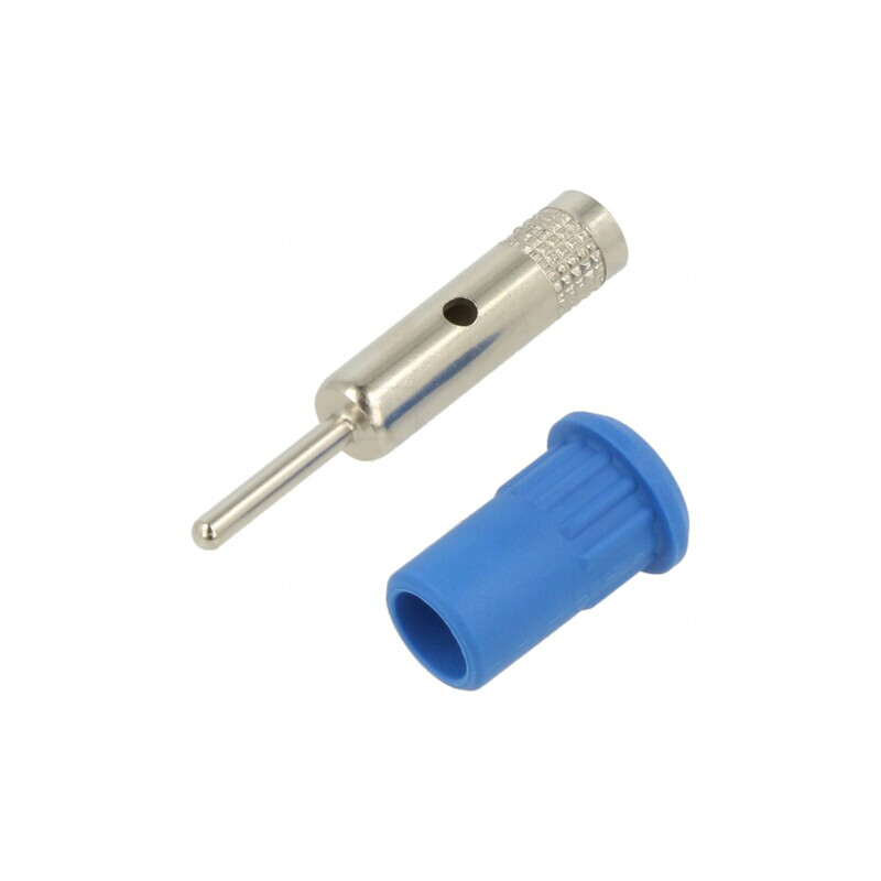 Soclu Banană Albastru 4mm 25A 30VAC 60VDC | Electronic-mag.ro | Componente Electronice
