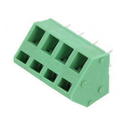 Regletă de conexiuni PCB unghi 45° 4 piste 32A 5mm | Electronic-mag.ro | Componente Electronice