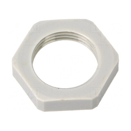 Piuliţă metrică poliamidă gri 26mm PMAFIX MN | Electronic-mag.ro | Componente Electronice