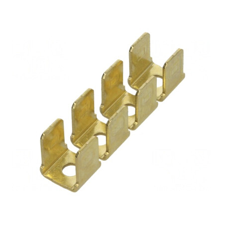 Conector Tată Dublă Alamă 6,4mm x 0,8mm M3 | Electronic-mag.ro | Componente Electronice