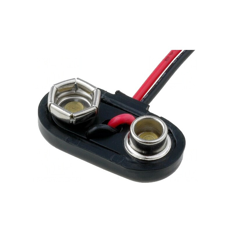 Conector Baterie 6F22 6LR61 Transversal (Jos) | Electronic-mag.ro | Componente Electronice