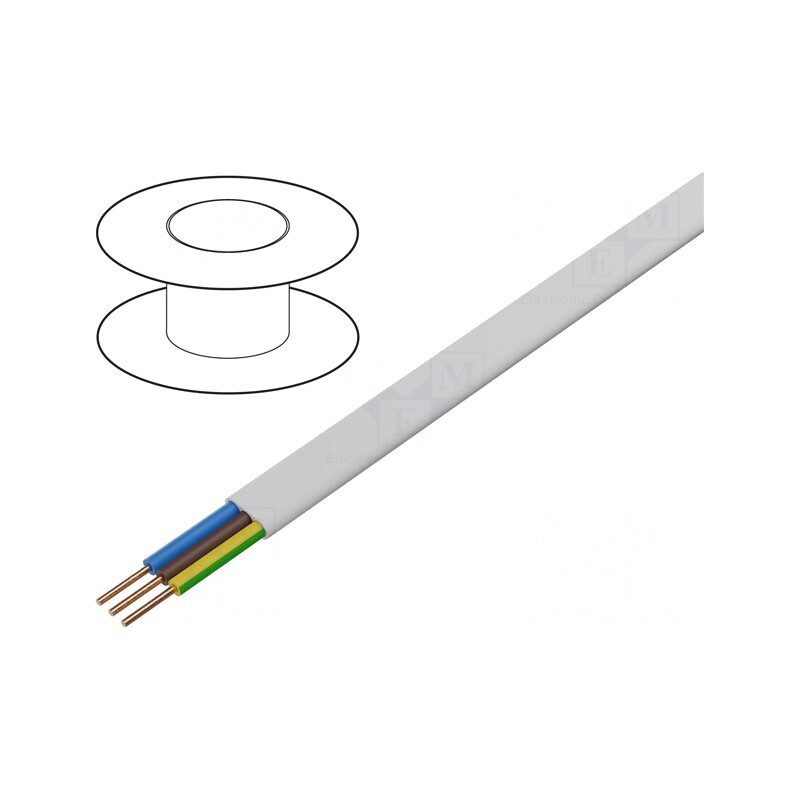 Cablu Electric YDY 3G1mm2 Alb 100m | Electronic-mag.ro | Componente Electronice Cablu Electric YDY 3G1mm2 Alb 100m | Electronic-mag.ro | Componente Electronice
